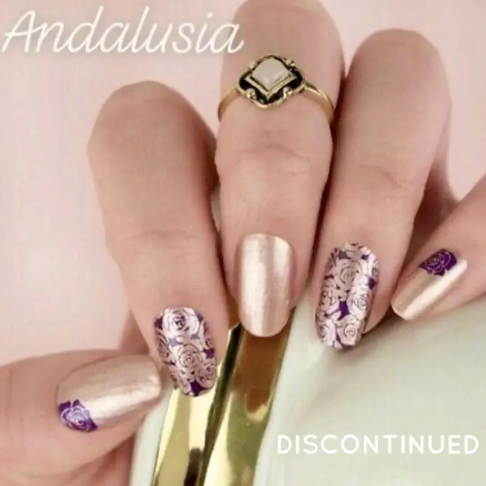 *Retired* Color Street: Andalusia | Rose Gold Pink Purple Floral Romantic Spring - Picture 6 of 8